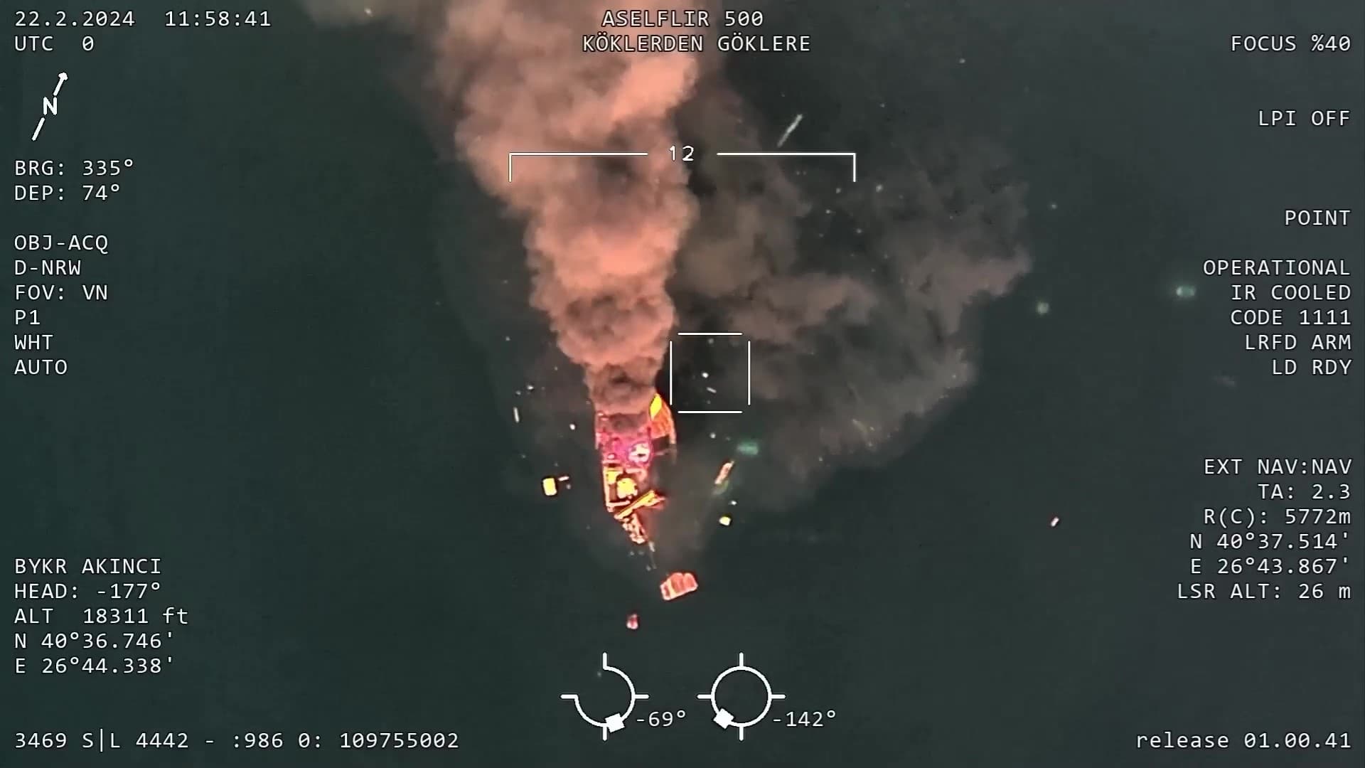 BAYRAKTAR AKINCI ASELFLIR-500 İLE VURDU