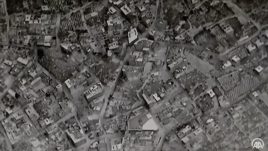 Hatay'da depremlerde hasar gören ve yıkılan binalar Bayraktar TB2 İHA ile denetlendi